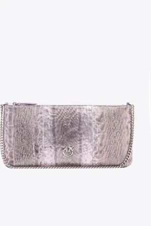 Pinko Torebka na ramię Horizontal Flat Bag brokatowy wąż Galleria