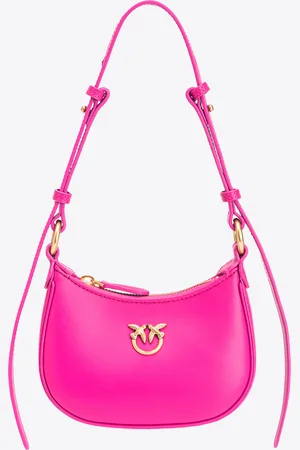 Pinko Skórzana torebka na ramię Baby Half Moon