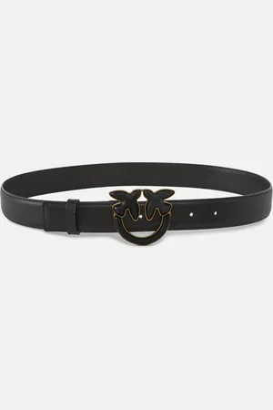 Pinko Pasek z klamrą powlekaną skórą 3 cm