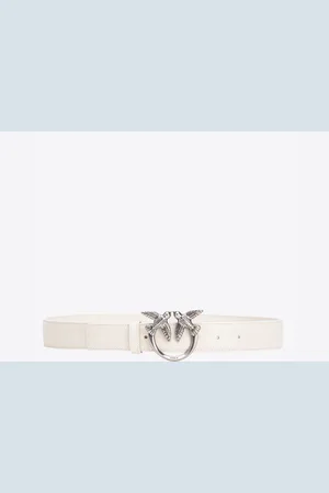 Pinko Szeroki skórzany pasek Love Birds 4cm