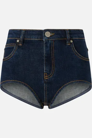 Pinko Obcisłe szorty z ciemnego denimu