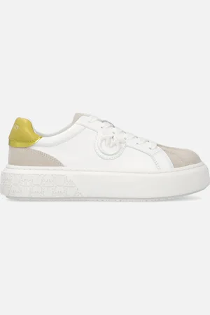 Pinko Sneakersy na platformie i z kolorowym zapiętkiem