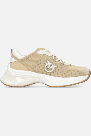 Pinko Ażurowe sneakersy Ariel z logo ptaków