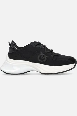 Pinko Ażurowe sneakersy Ariel z logo ptaków