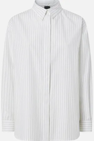 Pinko Koszula oversize z popeliny w paski