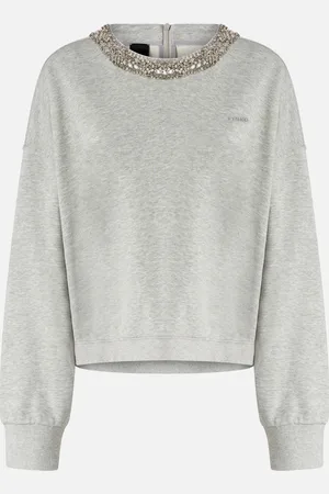 Pinko Bluza z biżuteryjnym haftem na szyi