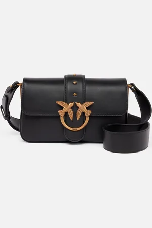 Pinko Skórzana miękka torebka na ramię Mini Love Bag