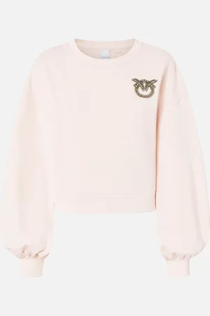 Pinko Bluza z szerokim rękawem i biżuteryjnym haftem Love Birds
