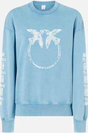 Pinko Bawełniana bluza z logo na rękawach