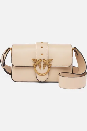 Pinko Skórzana miękka torebka na ramię Mini Love Bag