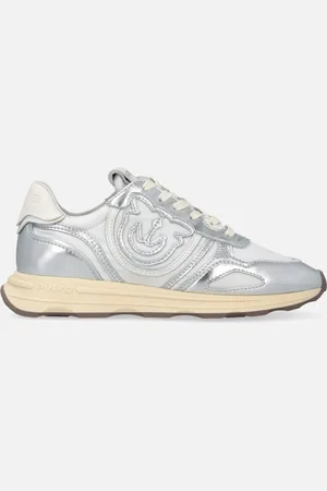 Pinko Sneakersy z posrebrzanym logo