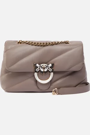 Pinko Quilted Love Bag Puff shoulder bag with jewel buckle Galleria