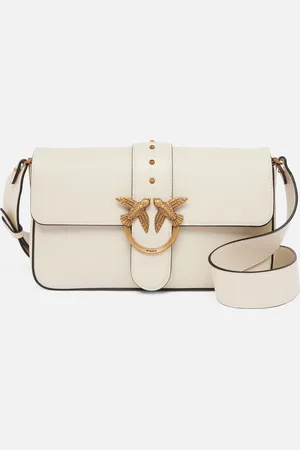Pinko Miękka duża torebka na ramię Love Bag ze skóry