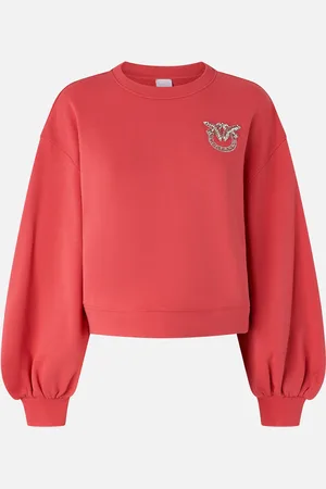 Pinko Bluza z szerokim rękawem i biżuteryjnym haftem Love Birds