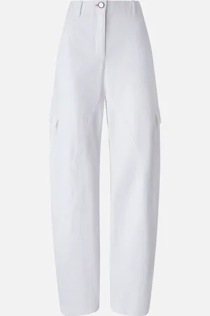 Pinko Spodnie workwear z szeroką nogawką i kieszeniami