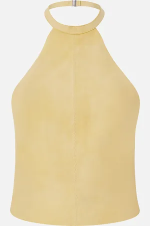 Pinko Zamszowy top z odkrytymi plecami