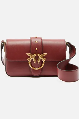 Pinko Skórzana miękka torebka na ramię Mini Love Bag