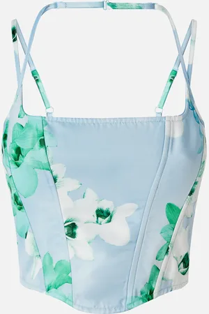 Pinko Gorsetowy top bez rękawów w kwiaty