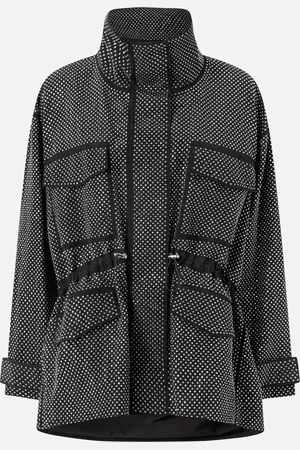 Pinko Techniczna parka z mini ćwiekami imitującymi kryształki