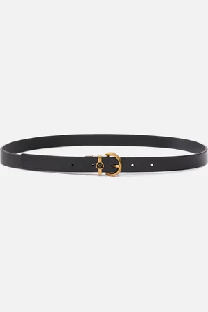 Pinko Dwustronny cienki skórzany pasek 2cm