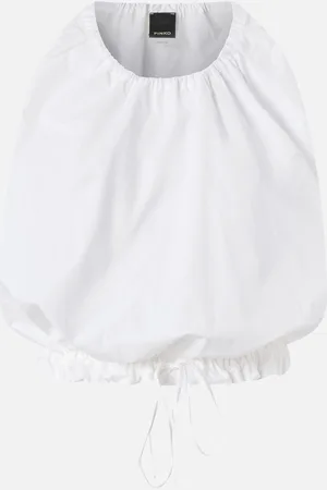 Pinko Luźny top bez rękawów z popeliny