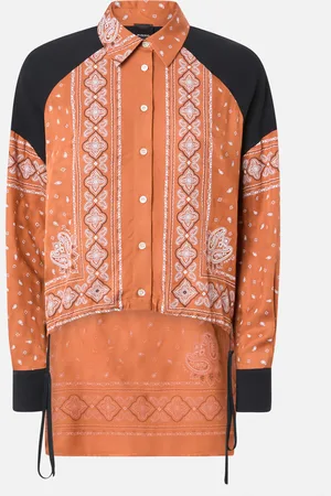 Pinko Asymetryczna koszula z motywem bandany