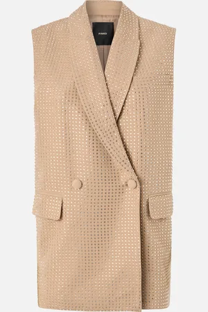 Pinko Blazer vest with rhinestones