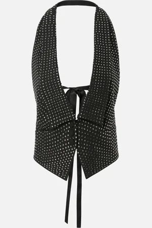 Pinko Vest with rhinestones and open back