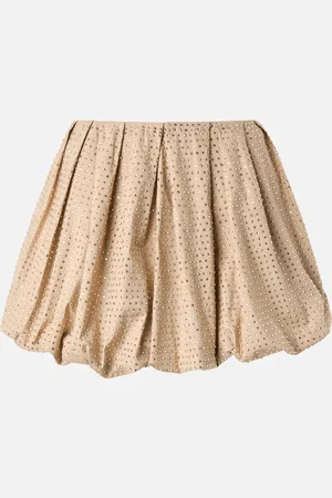 Pinko Full rhinestone balloon miniskirt