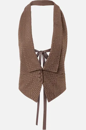Pinko Vest with rhinestones and open back