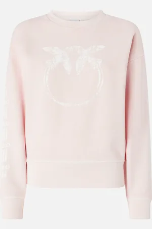 Pinko Bawełniana bluza z logo na rękawach