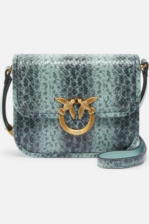 Pinko Reptile print Love Bag square shoulder bag