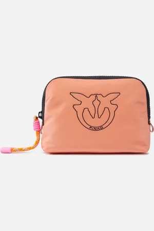 Pinko Mała kosmetyczka z tkaniny z recyklingu z logo