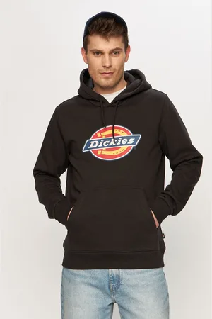 Dickies Bluza męska kolor z kapturem z nadrukiem DK0A4XCBBLK-BLACK