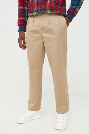 Ralph Lauren Spodnie bawełniane męskie kolor w fasonie chinos