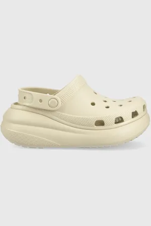 Crocs Klapki Classic Crush Clog damskie kolor na platformie 207521