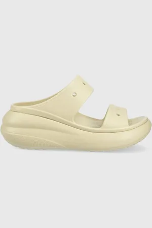 Crocs Klapki Classic Crush Sandal damskie kolor na platformie 207670