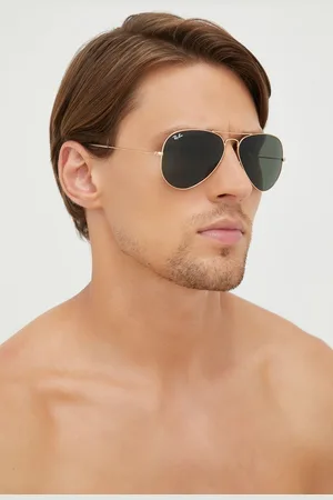 Ray-Ban Okulary przeciwsłoneczne AVIATOR LARGE METAL męskie kolor 0RB3025