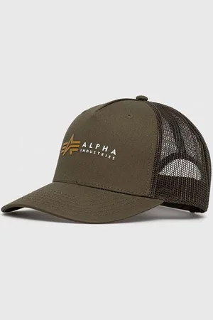 Alpha Industries Czapka kolor z nadrukiem 106901.142-DarkOlive