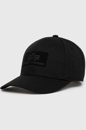 Alpha Industries Czapka bawełniana kolor z aplikacją 168903.03-Black
