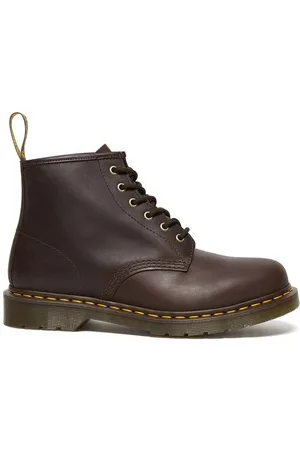 Dr. Martens Botki skórzane 101 kolor na płaskim obcasie DM27761201