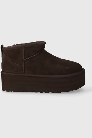 UGG śniegowce zamszowe Classic Ultra Mini Platform kolor 1135092
