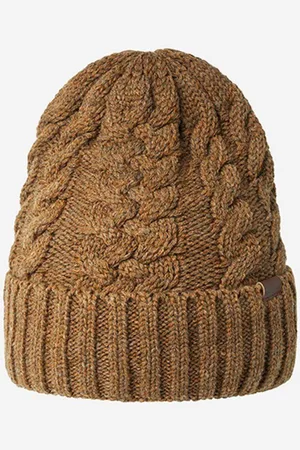 Kangol Czapka Cable Beanie HEATHER kolor z grubej dzianiny K3376HT-TANHEATHER