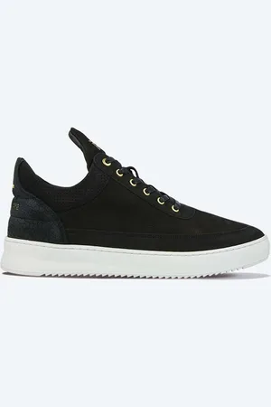 Filling pieces Sneakersy skórzane Low Top Ripple Ceres 25127261861 kolor 25127261861-BLACK