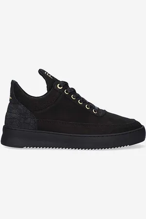 Filling pieces Sneakersy skórzane Low Top Ripple Ceres 25127261847 kolor 25127261847-BLACK