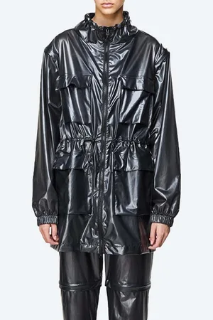 Rains Parka przeciwdeszczowa Shadow Zip Off Parka 1846 kolor przejściowa 1846.SHADOWBLACK
