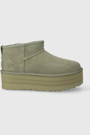 UGG śniegowce zamszowe Classic Ultra Mini Platform kolor 1135092