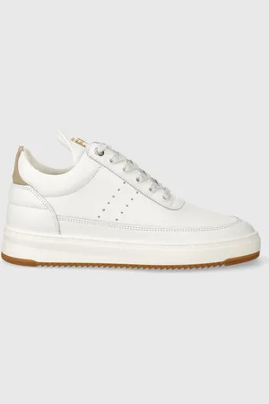 Filling pieces Sneakersy skórzane Low Top Bianco kolor 10127791921