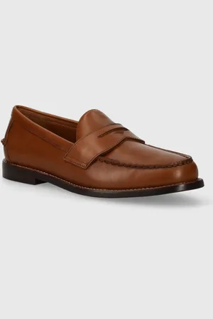 Ralph Lauren Mokasyny skórzane Alston Penny męskie kolor 803932221001