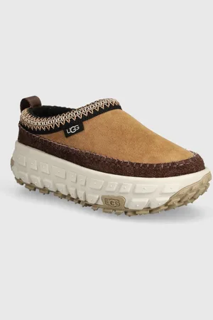 UGG Klapki zamszowe Venture Daze damskie kolor na platformie 1155650